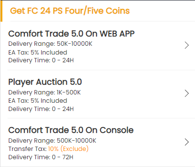 Get Coins by Comfort Trade