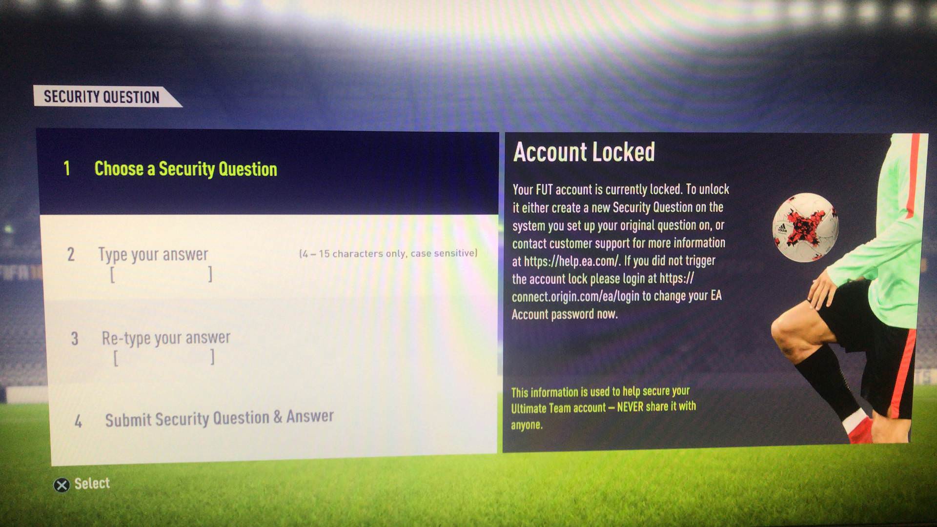 FIFA Ultimate Team : Account Safety