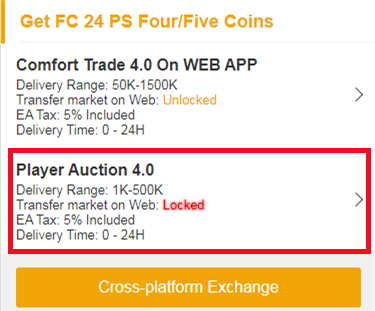 How to access the transfer market on FC 24 Web App