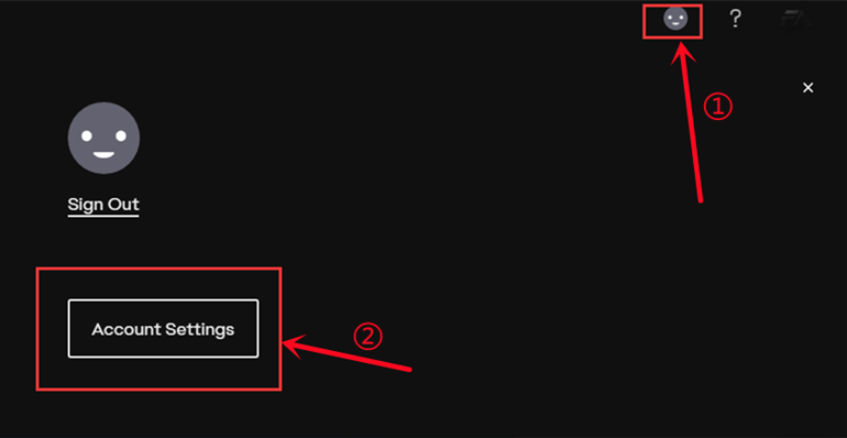 EA Account Settings